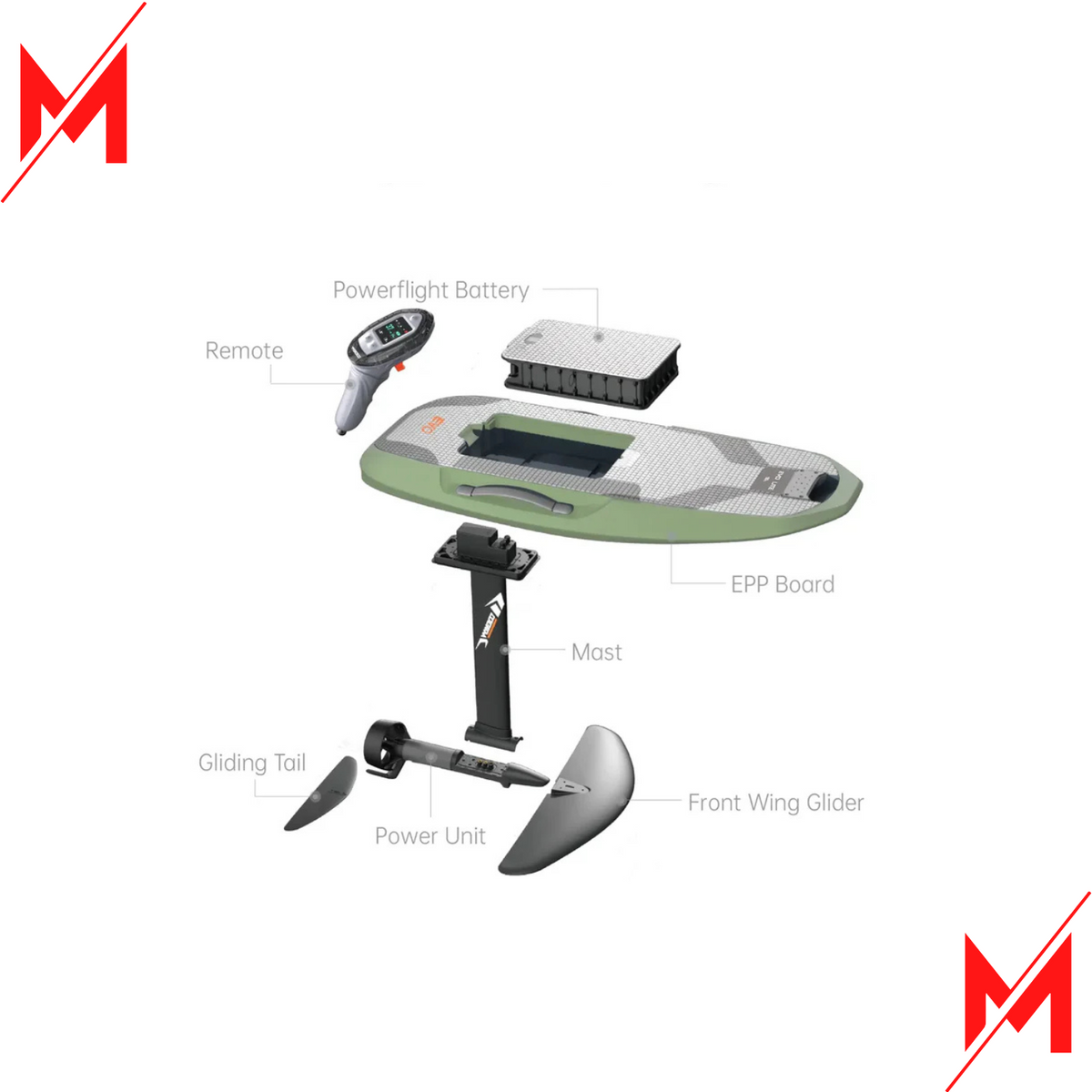 Waydoo Flyer Evo Lite – Ván lướt sóng điện tử hydrofoil gọn nhẹ, dễ làm chủ cho người mới - MÔTÔ ĐỊA HÌNH